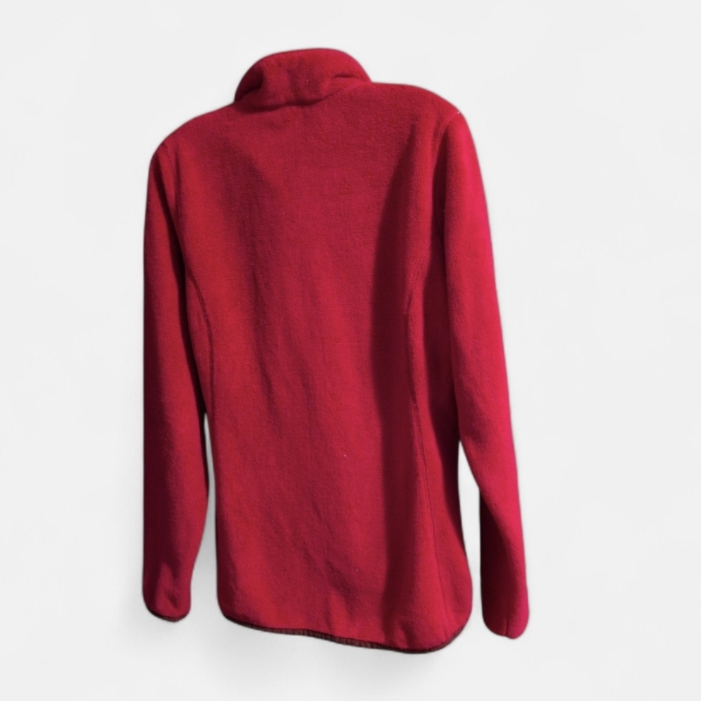 Helly Hansen Women’s XL Red 1/4 Zip Fleece Pullover Jacket Long Sleeve - Picture 5 of 10